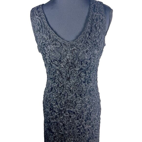 Basix Black Label Sequin Embellished Mini Dress Formal Wear Size 0 - Picture 2 of 10